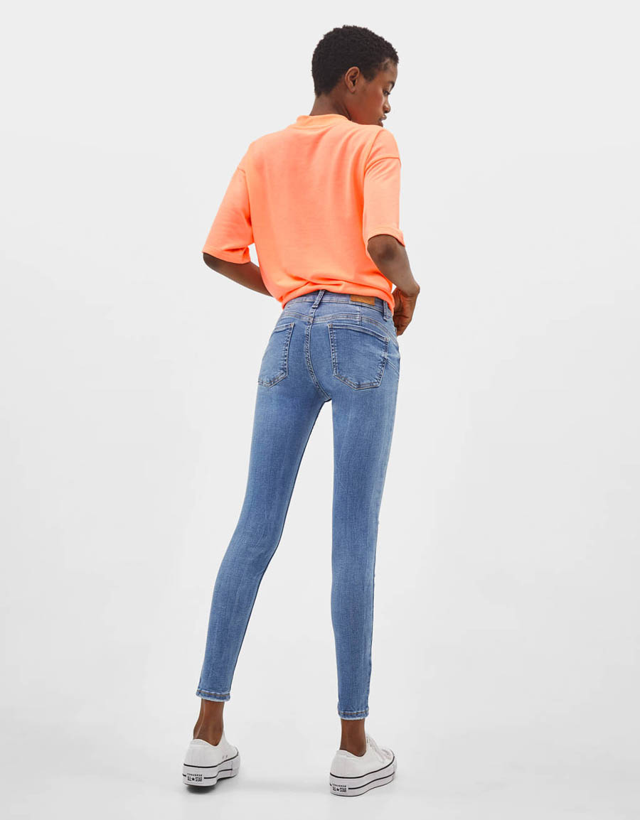 Kashmir Blue Distressed Skinny Jeans Hover